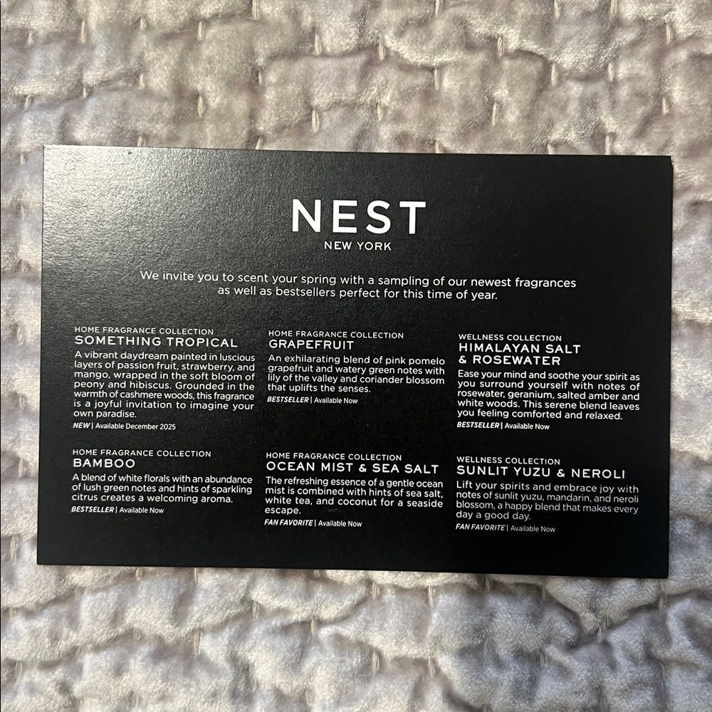 NEST Candle Sample Set - Picture 5 of 5